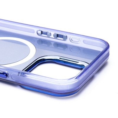 Чехол-накладка для Apple iPhone 15 Pro (синий) - SM025 SafeMag