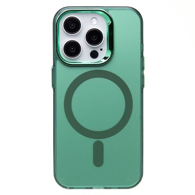 Чехол-накладка для Apple iPhone 15 Pro (зеленый) - SM025 SafeMag