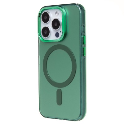 Чехол-накладка для Apple iPhone 15 Pro (зеленый) - SM025 SafeMag