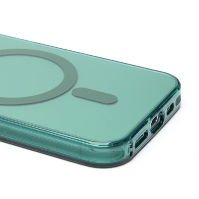 Чехол-накладка для Apple iPhone 15 Pro (зеленый) - SM025 SafeMag