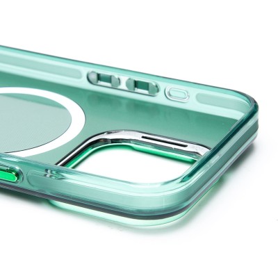 Чехол-накладка для Apple iPhone 15 Pro (зеленый) - SM025 SafeMag