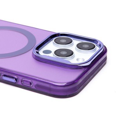 Чехол-накладка для Apple iPhone 15 Pro (фиолетовый) - SM025 SafeMag