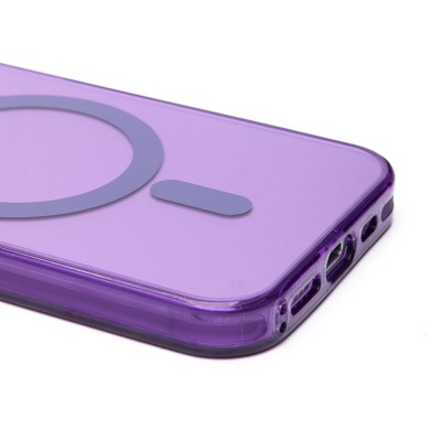 Чехол-накладка для Apple iPhone 15 Pro (фиолетовый) - SM025 SafeMag