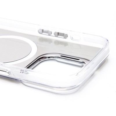 Чехол-накладка для Apple iPhone 15 Pro (белый) - SM025 SafeMag