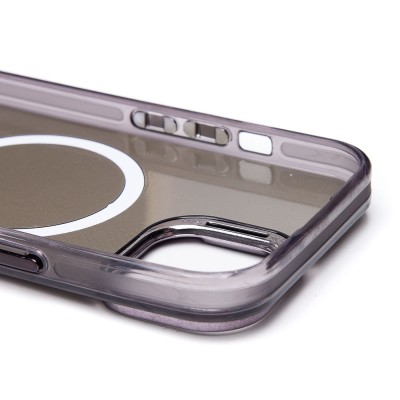 Чехол-накладка для Apple iPhone 15 (черный) - SM025 SafeMag