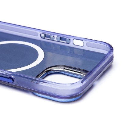 Чехол-накладка для Apple iPhone 15 (синий) - SM025 SafeMag
