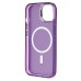 Чехол-накладка для Apple iPhone 15 (фиолетовый) - SM025 SafeMag