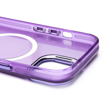 Чехол-накладка для Apple iPhone 15 (фиолетовый) - SM025 SafeMag