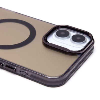 Чехол-накладка для Apple iPhone 16 Plus (черный) - SM025 SafeMag
