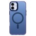 Чехол-накладка для Apple iPhone 16 Plus (синий) - SM025 SafeMag