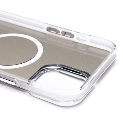 Чехол-накладка для Apple iPhone 16 Plus (белый) - SM025 SafeMag