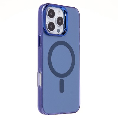 Чехол-накладка для Apple iPhone 16 Pro Max (синий) - SM025 SafeMag