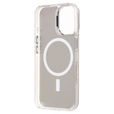 Чехол-накладка для Apple iPhone 16 (белый) - SM025 SafeMag