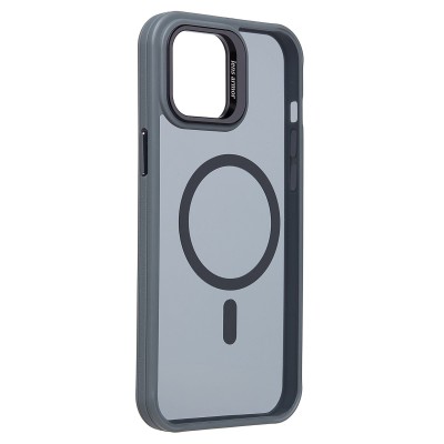 Чехол-накладка для Apple iPhone 12 Pro Max (серый) - SM026 SafeMag