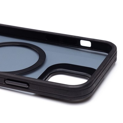 Чехол-накладка для Apple iPhone 12 (черный) - SM026 SafeMag