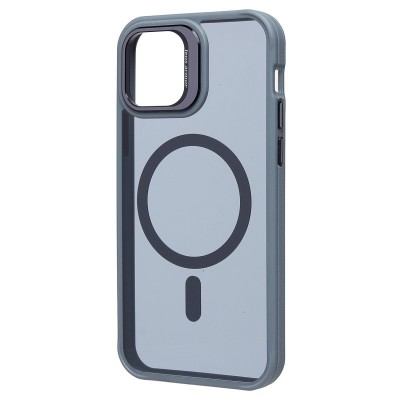 Чехол-накладка для Apple iPhone 12 (серый) - SM026 SafeMag