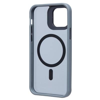 Чехол-накладка для Apple iPhone 12 (серый) - SM026 SafeMag