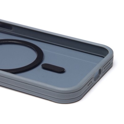Чехол-накладка для Apple iPhone 12 (серый) - SM026 SafeMag