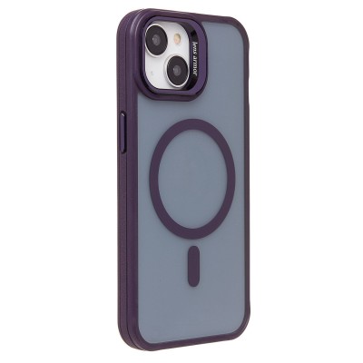 Чехол-накладка для Apple iPhone 13 (темно-фиолетовый) - SM026 SafeMag