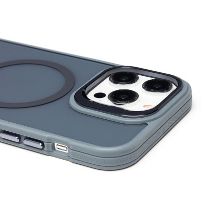 Чехол-накладка для Apple iPhone 14 Pro Max (серый) - SM026 SafeMag