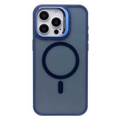 Чехол-накладка для Apple iPhone 15 Pro Max (темно-синий) - SM026 SafeMag