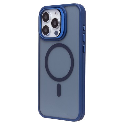 Чехол-накладка для Apple iPhone 15 Pro Max (темно-синий) - SM026 SafeMag