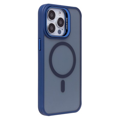 Чехол-накладка для Apple iPhone 15 Pro Max (темно-синий) - SM026 SafeMag