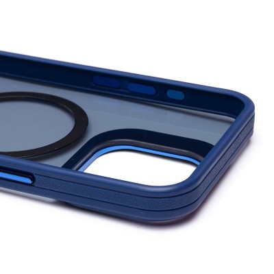 Чехол-накладка для Apple iPhone 15 Pro Max (темно-синий) - SM026 SafeMag