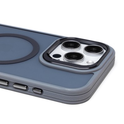 Чехол-накладка для Apple iPhone 15 Pro Max (серый) - SM026 SafeMag