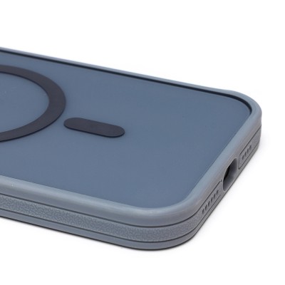 Чехол-накладка для Apple iPhone 15 Pro Max (серый) - SM026 SafeMag