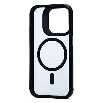 Чехол-накладка для Apple iPhone 15 Pro (черный) - SM026 SafeMag