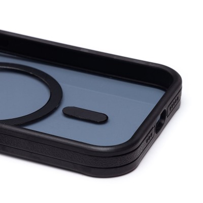 Чехол-накладка для Apple iPhone 15 Pro (черный) - SM026 SafeMag