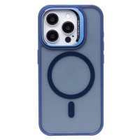 Чехол-накладка для Apple iPhone 15 Pro (темно-синий) - SM026 SafeMag