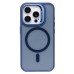 Чехол-накладка для Apple iPhone 15 Pro (темно-синий) - SM026 SafeMag