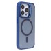 Чехол-накладка для Apple iPhone 15 Pro (темно-синий) - SM026 SafeMag