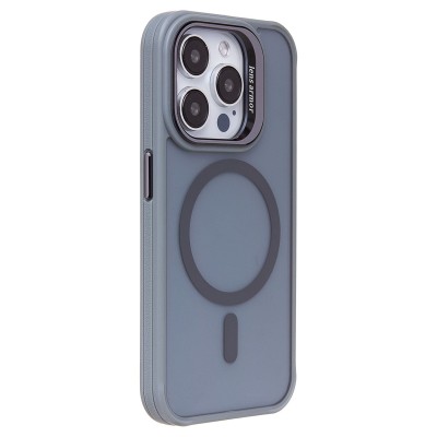 Чехол-накладка для Apple iPhone 15 Pro (серый) - SM026 SafeMag