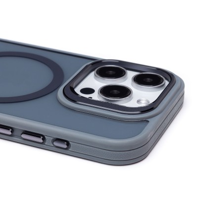Чехол-накладка для Apple iPhone 15 Pro (серый) - SM026 SafeMag