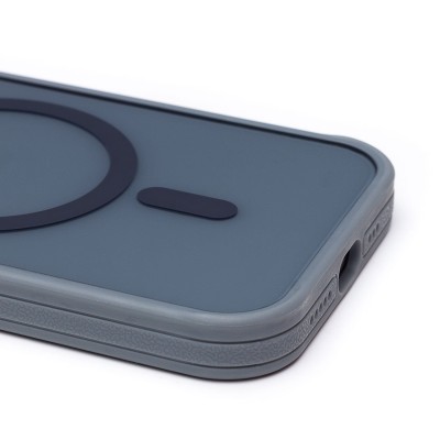 Чехол-накладка для Apple iPhone 15 Pro (серый) - SM026 SafeMag