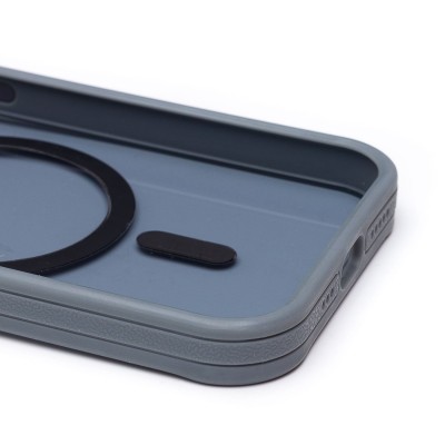 Чехол-накладка для Apple iPhone 15 Pro (серый) - SM026 SafeMag