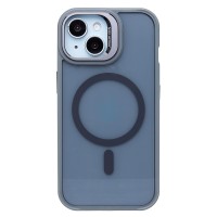 Чехол-накладка для Apple iPhone 15 (серый) - SM026 SafeMag
