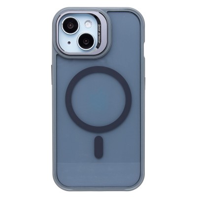 Чехол-накладка для Apple iPhone 15 (серый) - SM026 SafeMag