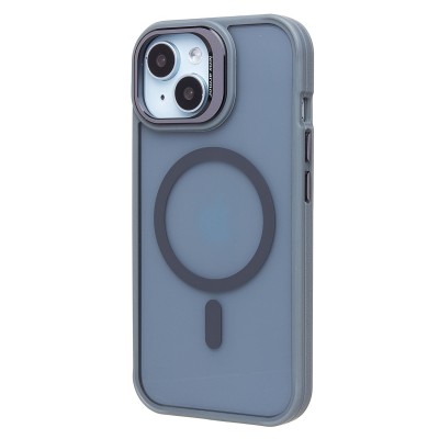 Чехол-накладка для Apple iPhone 15 (серый) - SM026 SafeMag
