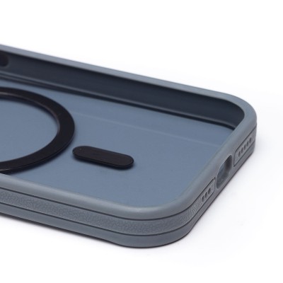 Чехол-накладка для Apple iPhone 15 (серый) - SM026 SafeMag