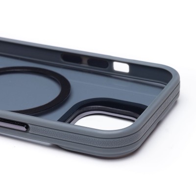 Чехол-накладка для Apple iPhone 15 (серый) - SM026 SafeMag