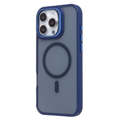 Чехол-накладка для Apple iPhone 16 Pro Max (темно-синий) - SM026 SafeMag
