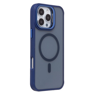 Чехол-накладка для Apple iPhone 16 Pro Max (темно-синий) - SM026 SafeMag