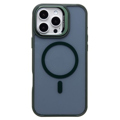 Чехол-накладка для Apple iPhone 16 Pro Max (темно-зеленый) - SM026 SafeMag