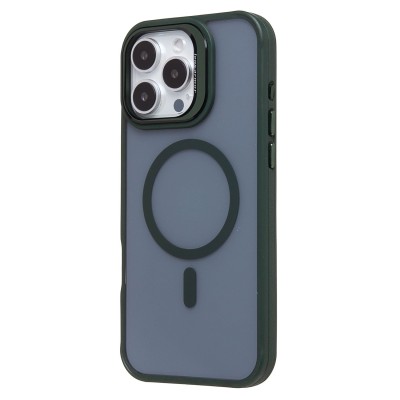 Чехол-накладка для Apple iPhone 16 Pro Max (темно-зеленый) - SM026 SafeMag