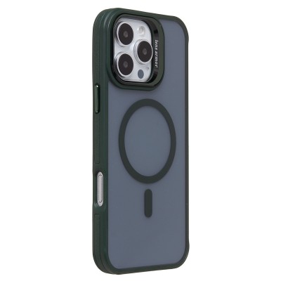 Чехол-накладка для Apple iPhone 16 Pro Max (темно-зеленый) - SM026 SafeMag