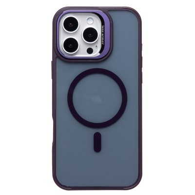 Чехол-накладка для Apple iPhone 16 Pro Max (темно-фиолетовый) - SM026 SafeMag